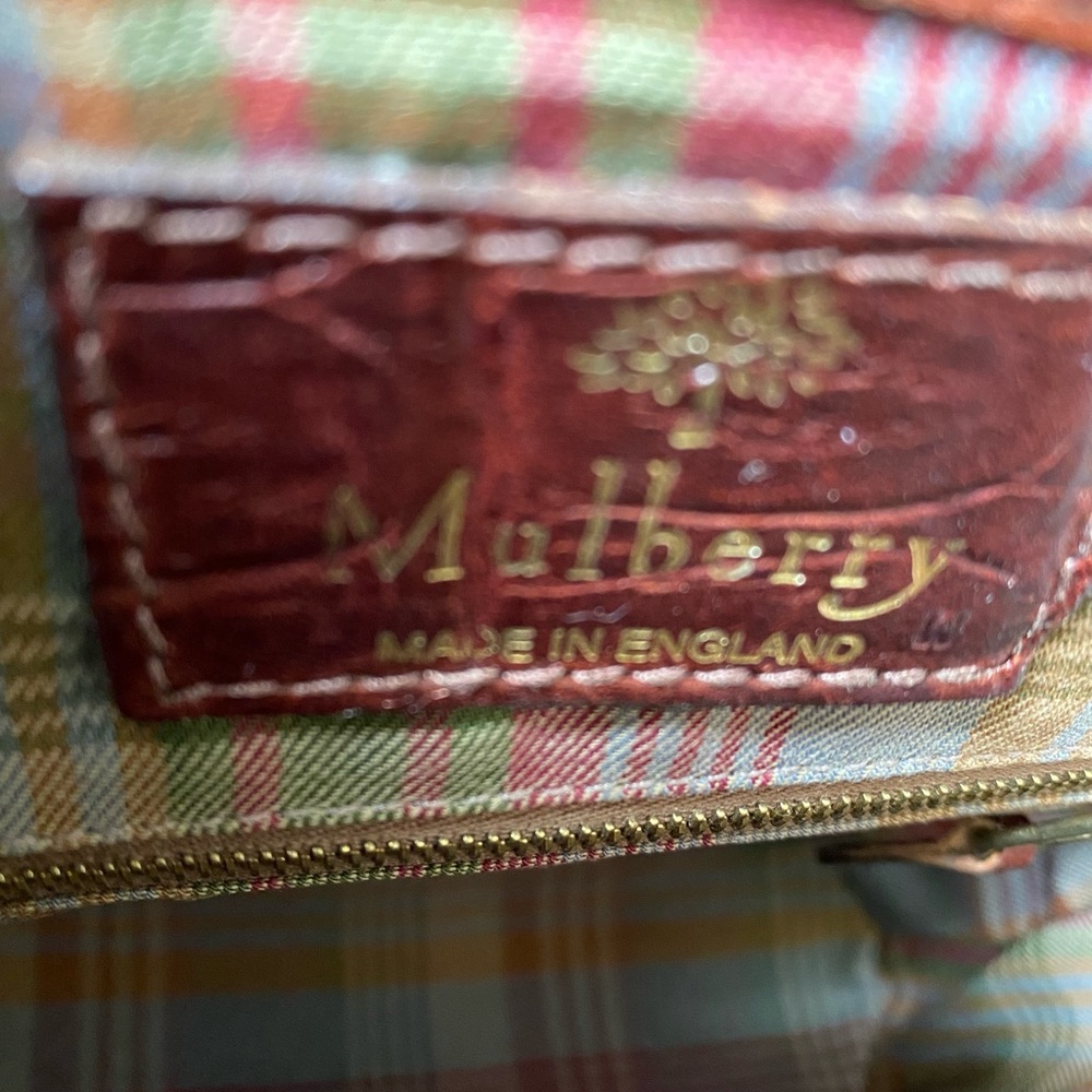 Vintage Mulberry croco embossed bag - Picture 7 of 9